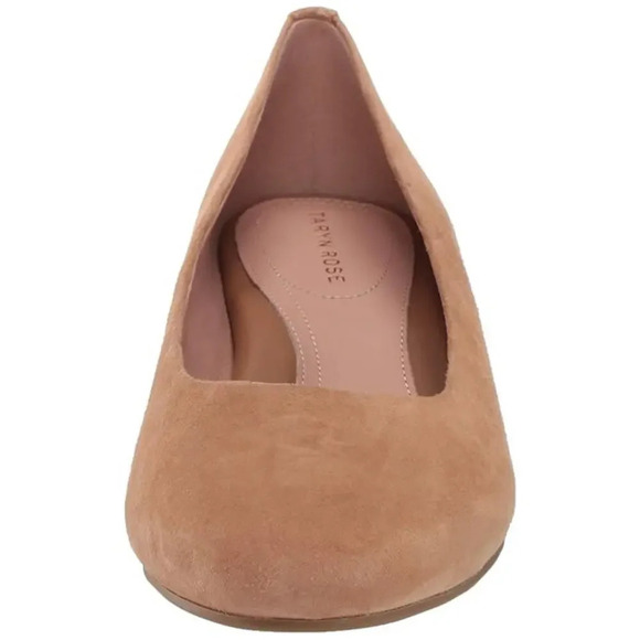 Taryn Rose Beige Babs Leather Pull-On Pump Heels Size 11B - Picture 3 of 11